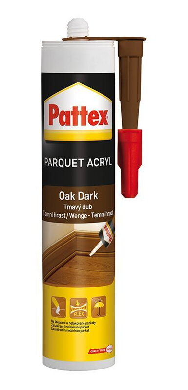Pattex Parket Tmel tmavý dub, 310 ml Pattex Parket Tmel tmavý dub, 310 ml